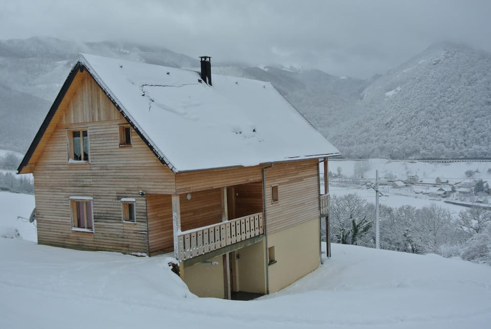 Property building, Day, Winter, Mountain view
