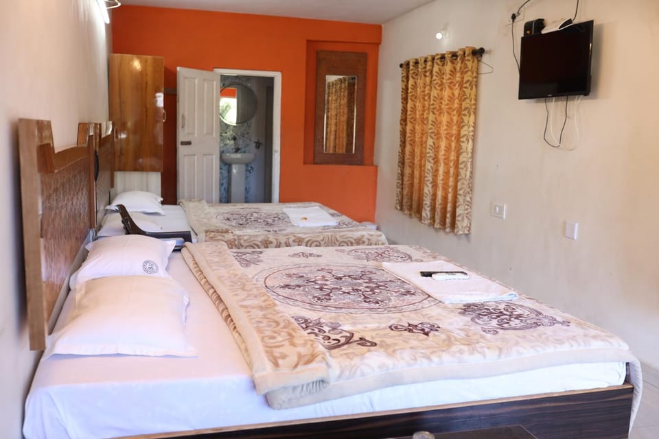 Bed, TV and multimedia, Photo of the whole room, towels