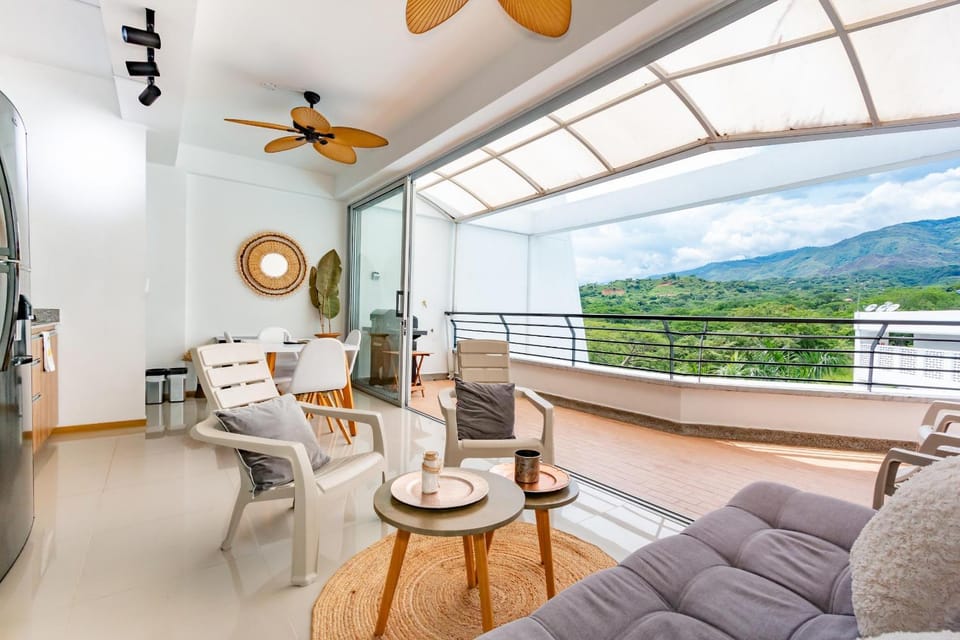 Natural landscape, Balcony/Terrace, Mountain view