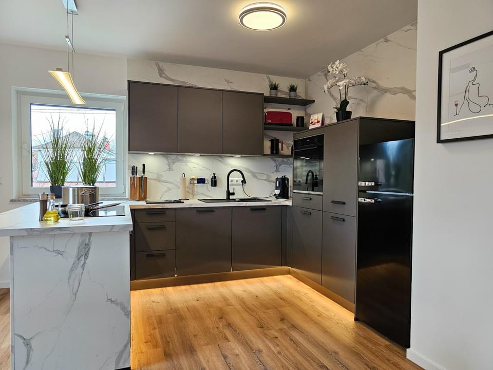 Kitchen or kitchenette, dishwasher, pet friendly, stove, toaster, kitchen