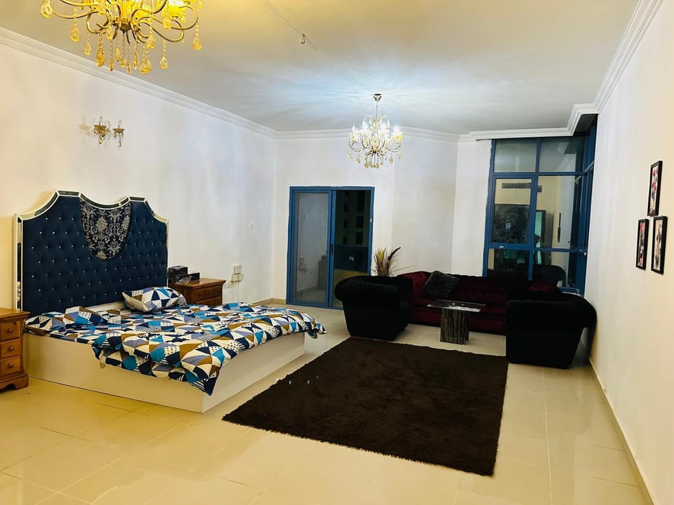 Tranquil Haven King Bed Ensuite Fully Furnished Bedroom Apartment in Ajman