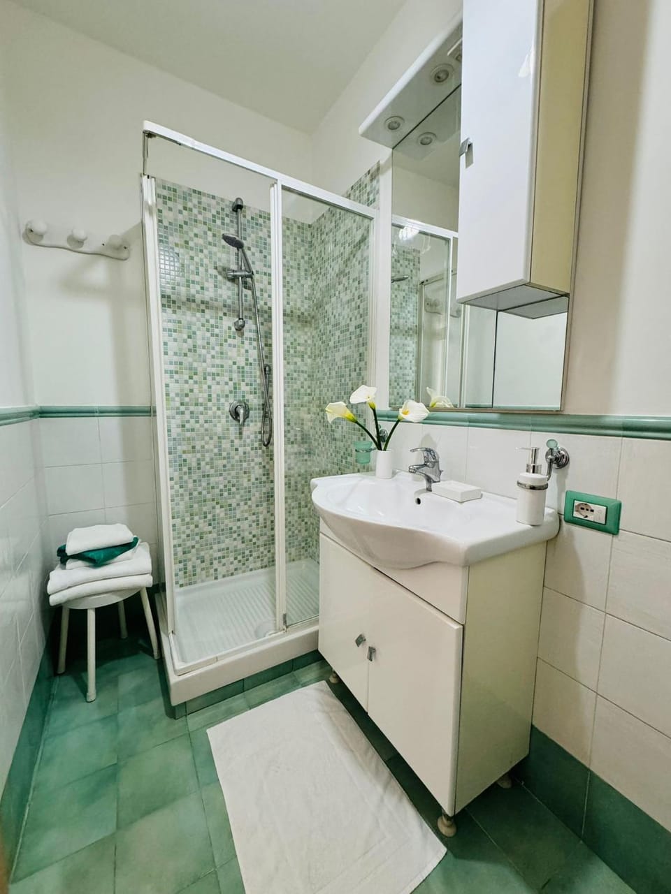 Shower, Bathroom, towels