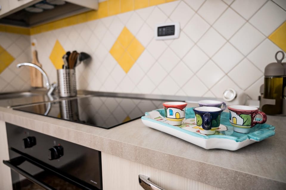 Kitchen or kitchenette, stove, kitchen