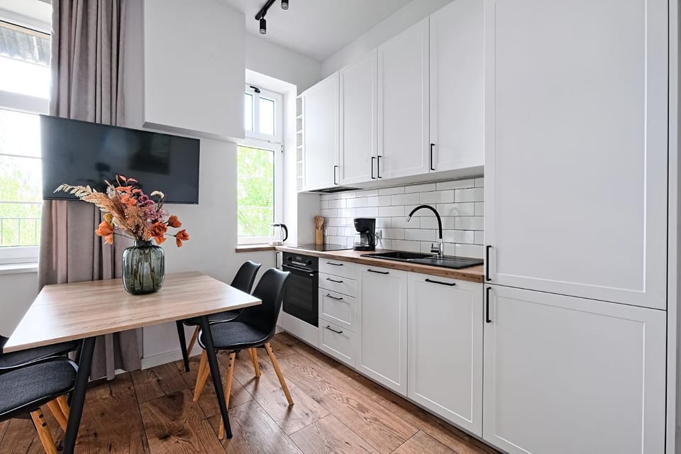 Kitchen or kitchenette, dishwasher