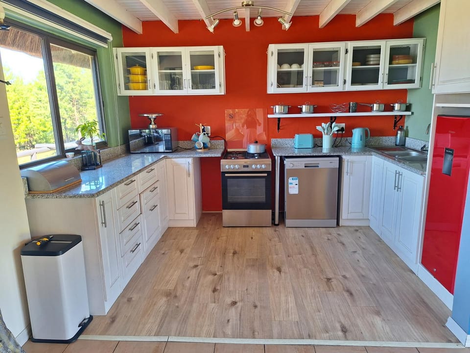Kitchen or kitchenette, dishwasher, stove, toaster