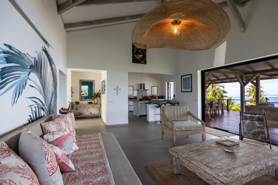 Living room, Sea view, Sunset