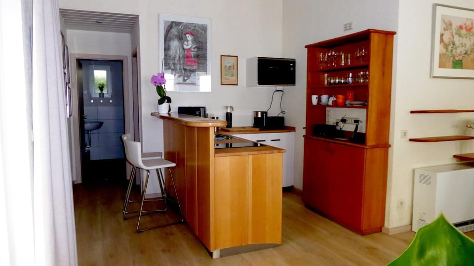 Kitchen or kitchenette, minibar
