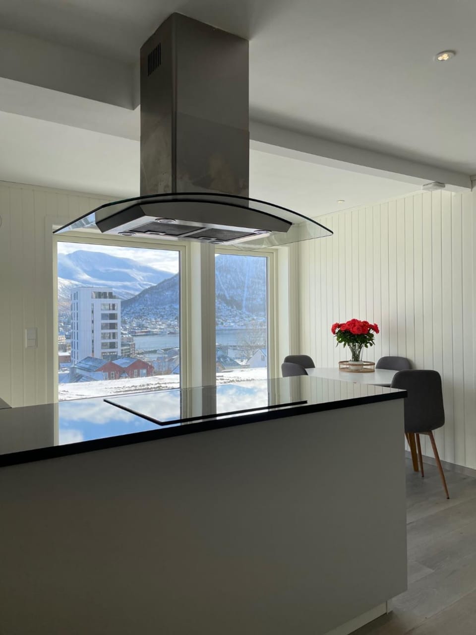 Kitchen or kitchenette, Dining area, Mountain view