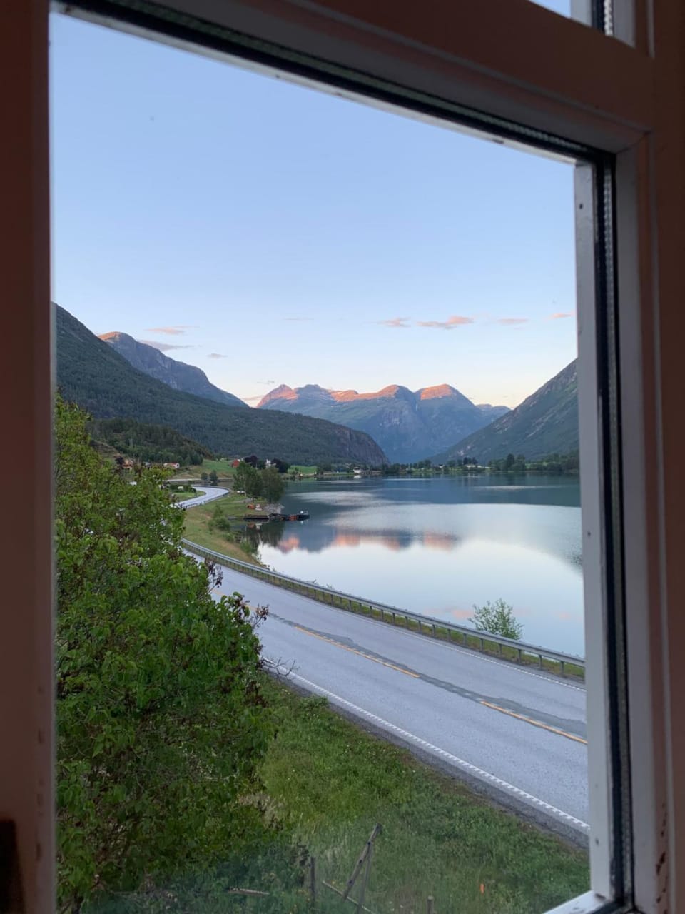 Natural landscape, Lake view, Mountain view