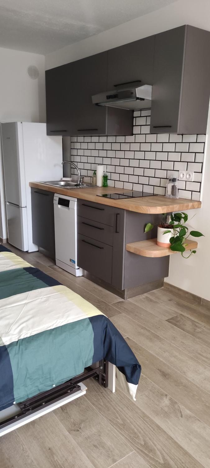 Studio climatisé avec parking et wifi au Couchant Apartment in La Grande-Motte