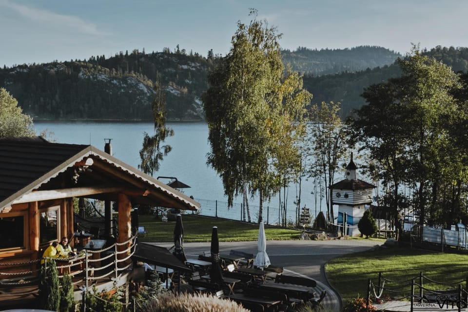 Spring, Day, Garden, Lake view, Mountain view