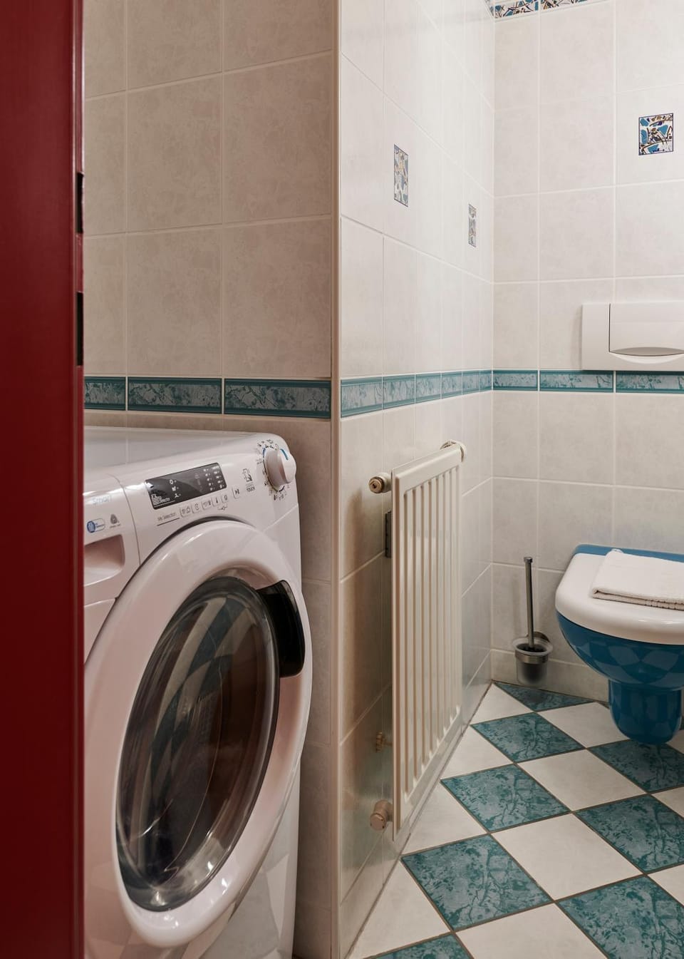 Toilet, washing machine, dryer