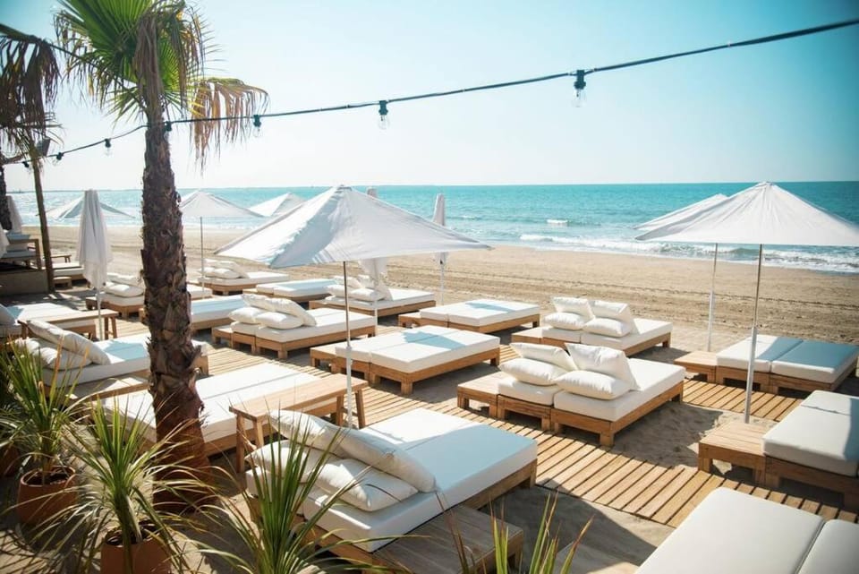 Beach, sunbed