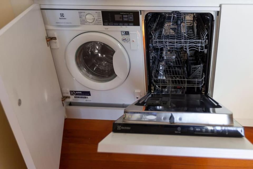 dishwasher, washing machine, dryer