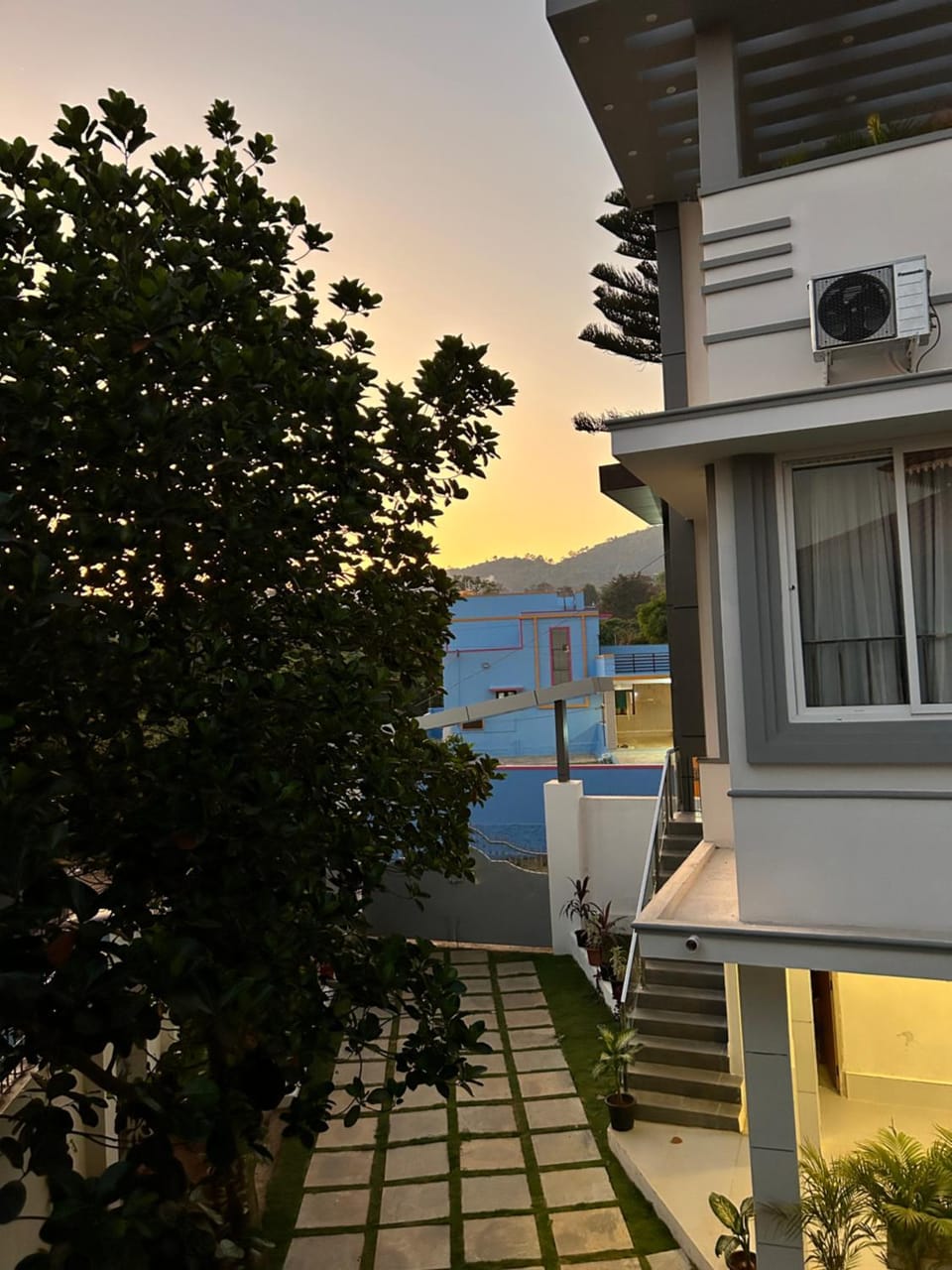 Property building, Sunset