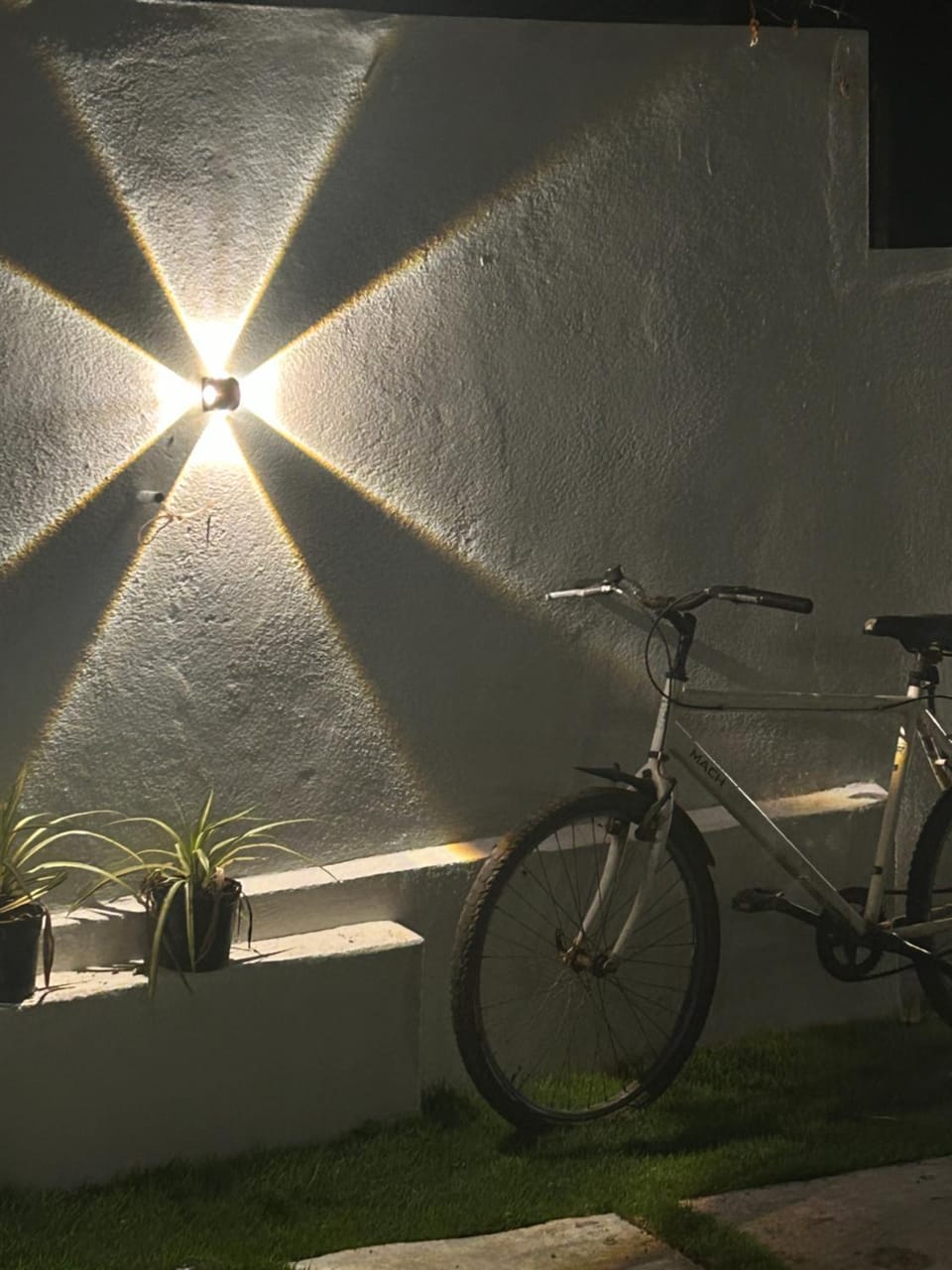 Property building, Night, Cycling, Inner courtyard view