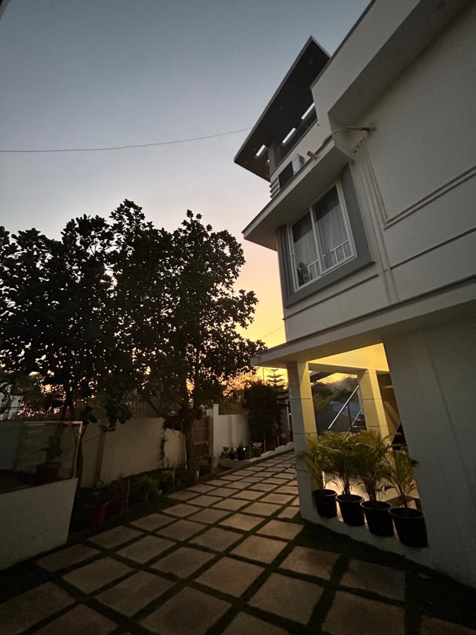 Property building, Sunset