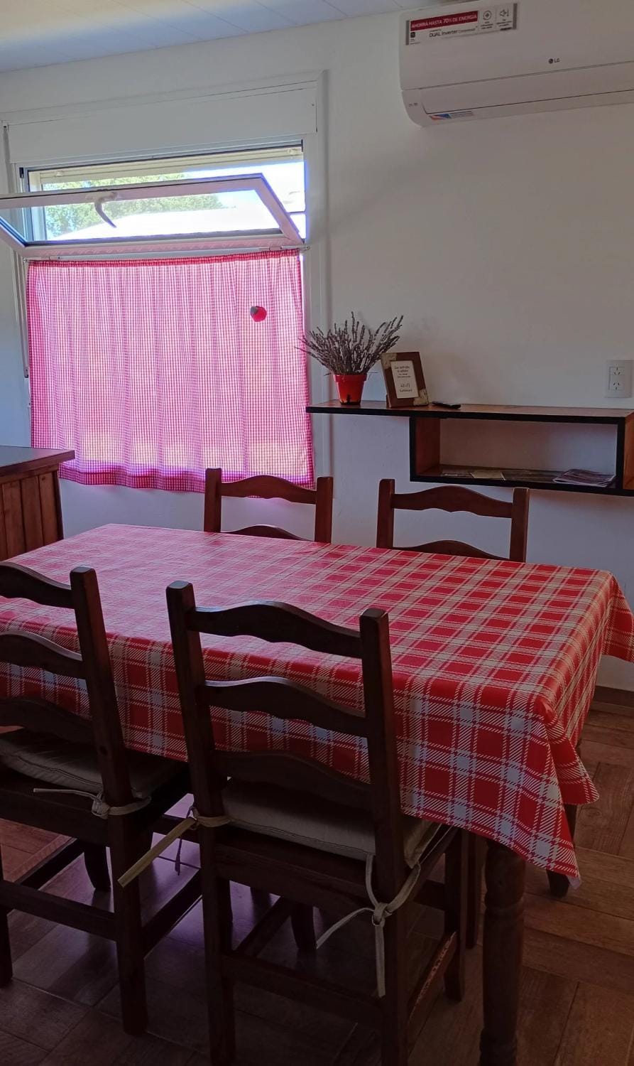 Dining area, air conditioner
