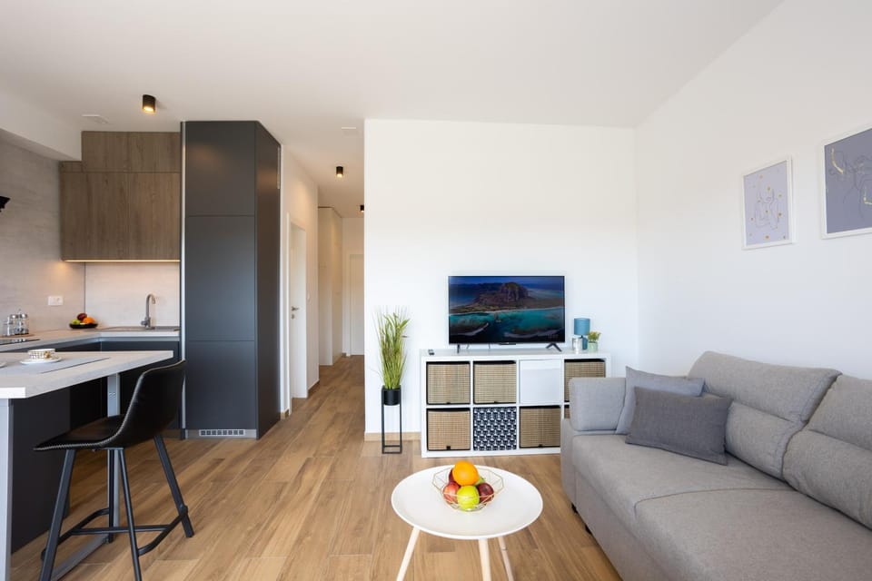 TV and multimedia, Kitchen or kitchenette, Living room, Food and drinks, Seating area, Dining area, Food, oven
