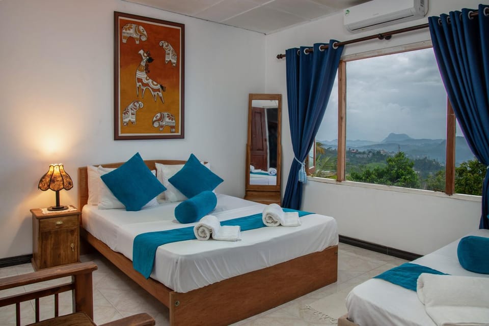 Bed, Photo of the whole room, Bedroom, Mountain view