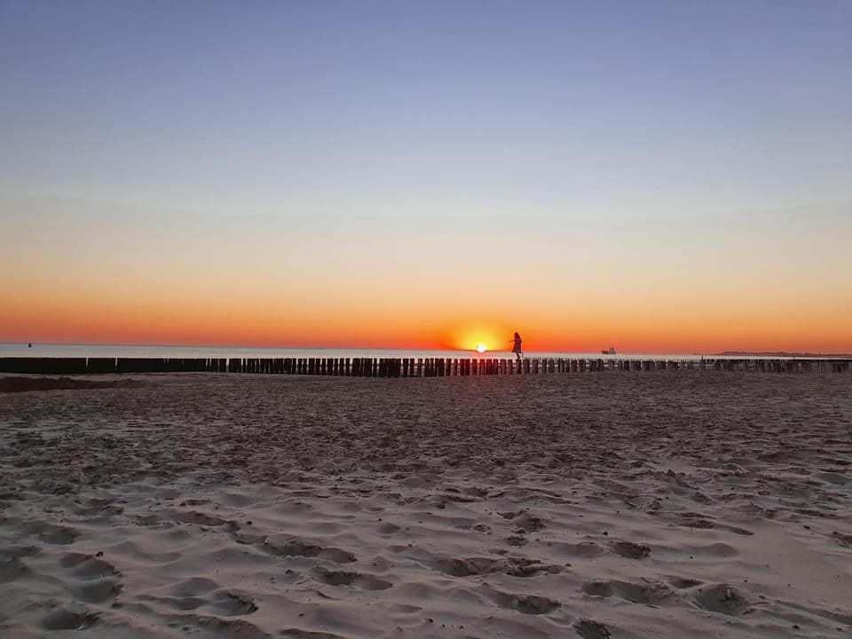 Natural landscape, Beach, Sea view, Sunset
