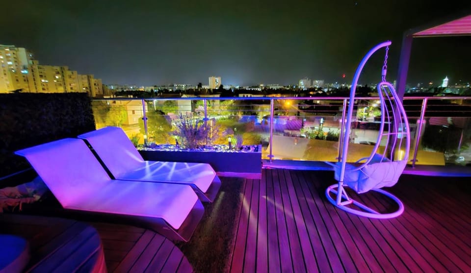 View (from property/room), Balcony/Terrace, Seating area, Pool view, Swimming pool