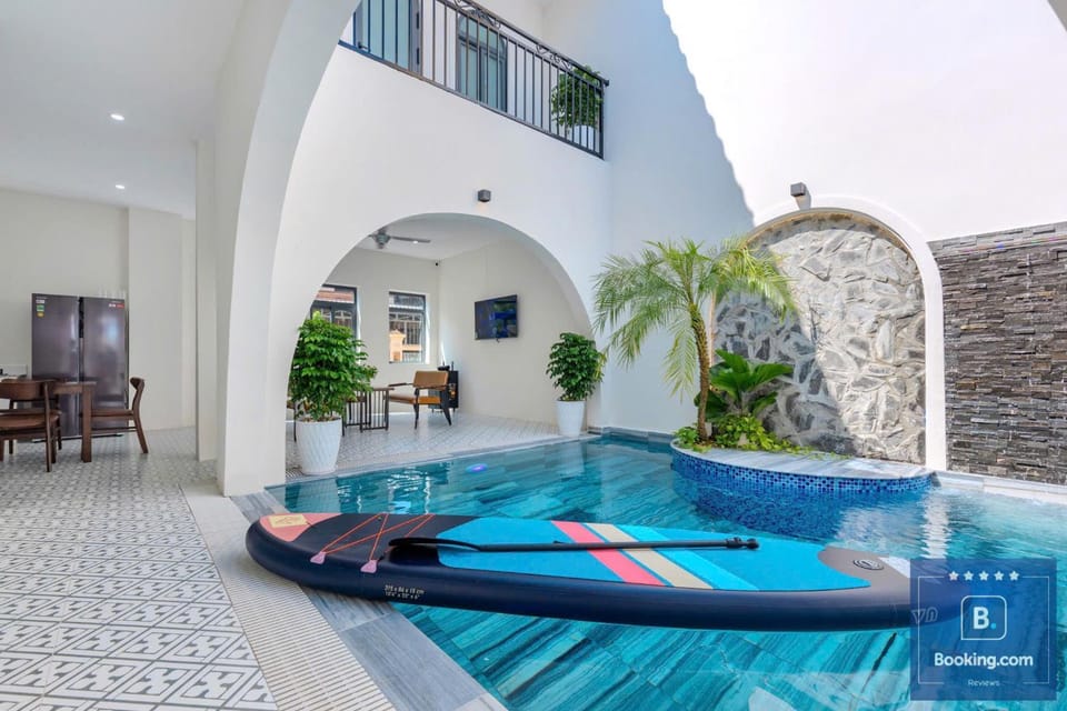 Patio, Pool view, Swimming pool, sunbed
