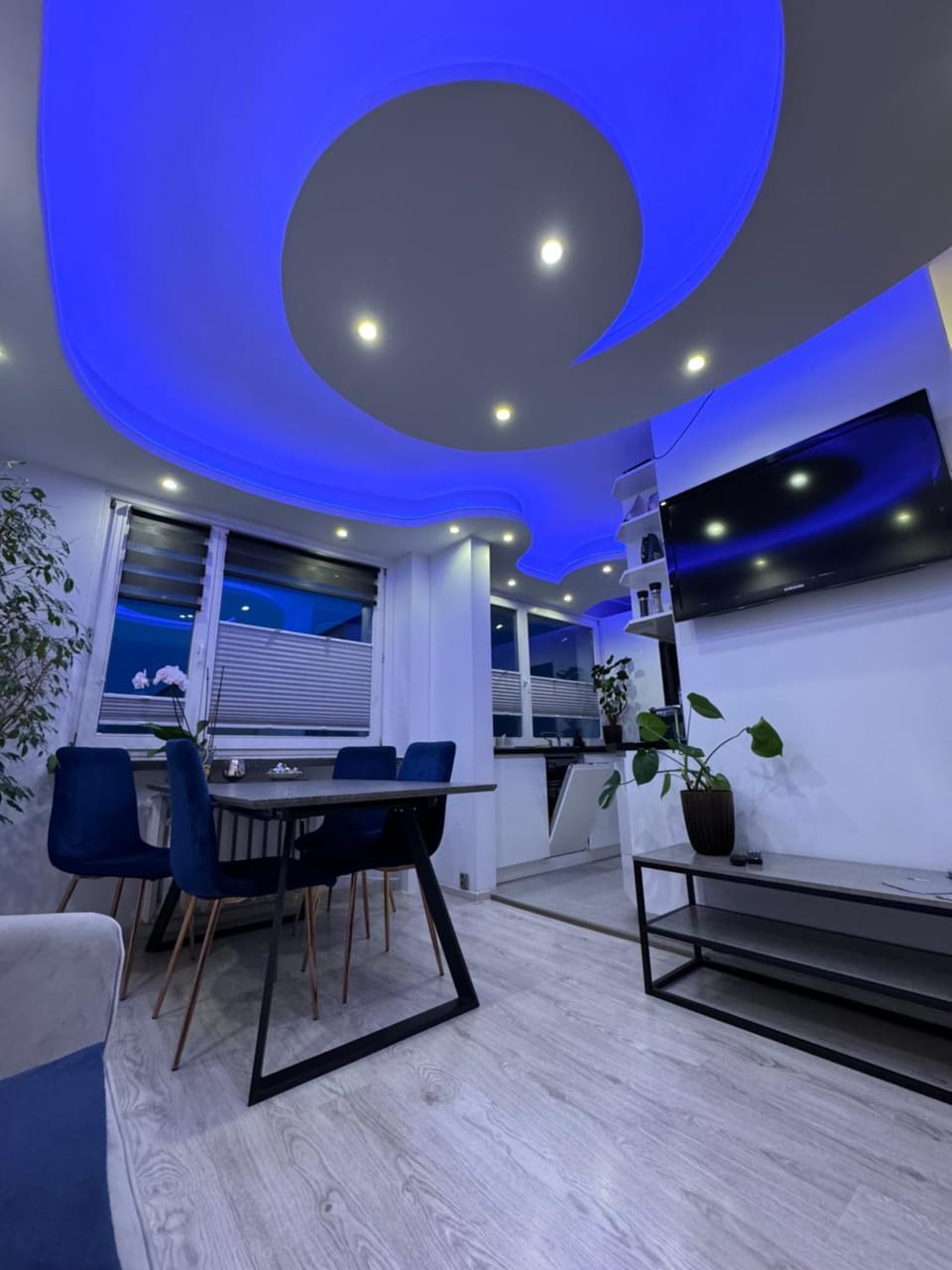 TV and multimedia, Kitchen or kitchenette, Living room, Seating area