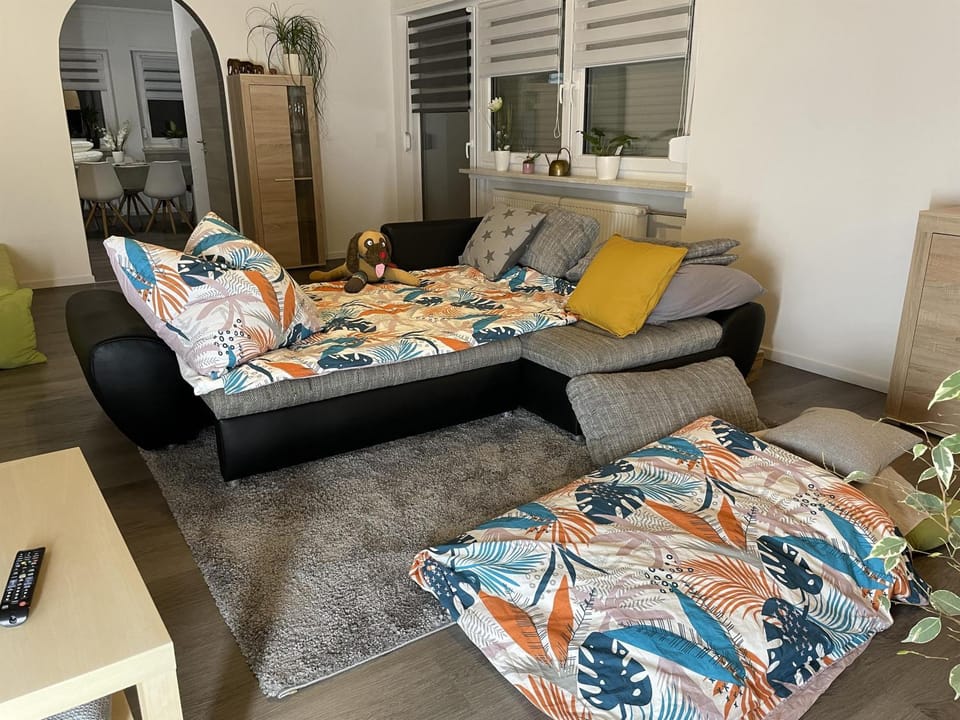 Bed, Living room
