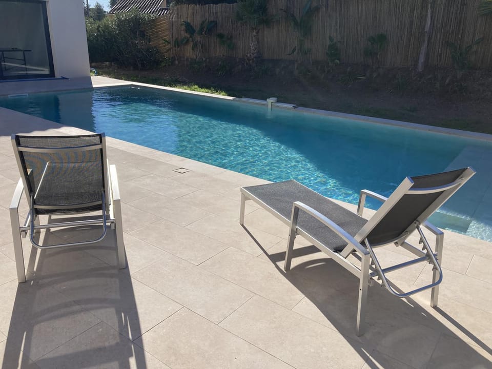 Property building, Living room, Swimming pool