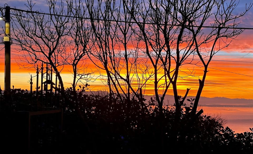 Natural landscape, Sea view, Sunset