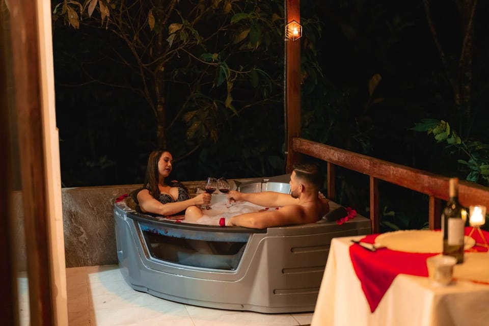 Night, Hot Tub, Drinks