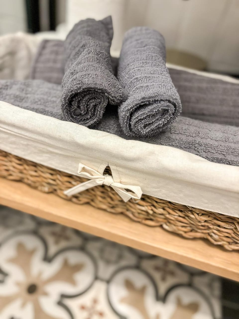 Bathroom, towels