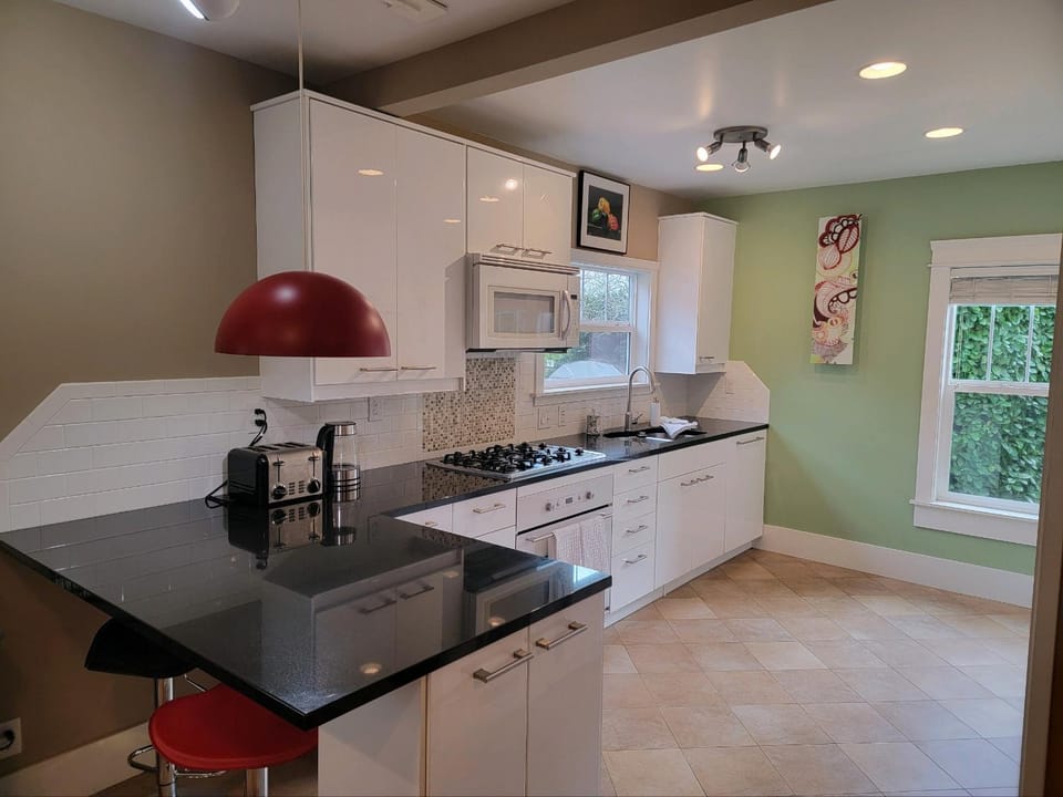 Kitchen or kitchenette, minibar, stove, stove, toaster, toaster, toaster, kitchen, kitchen