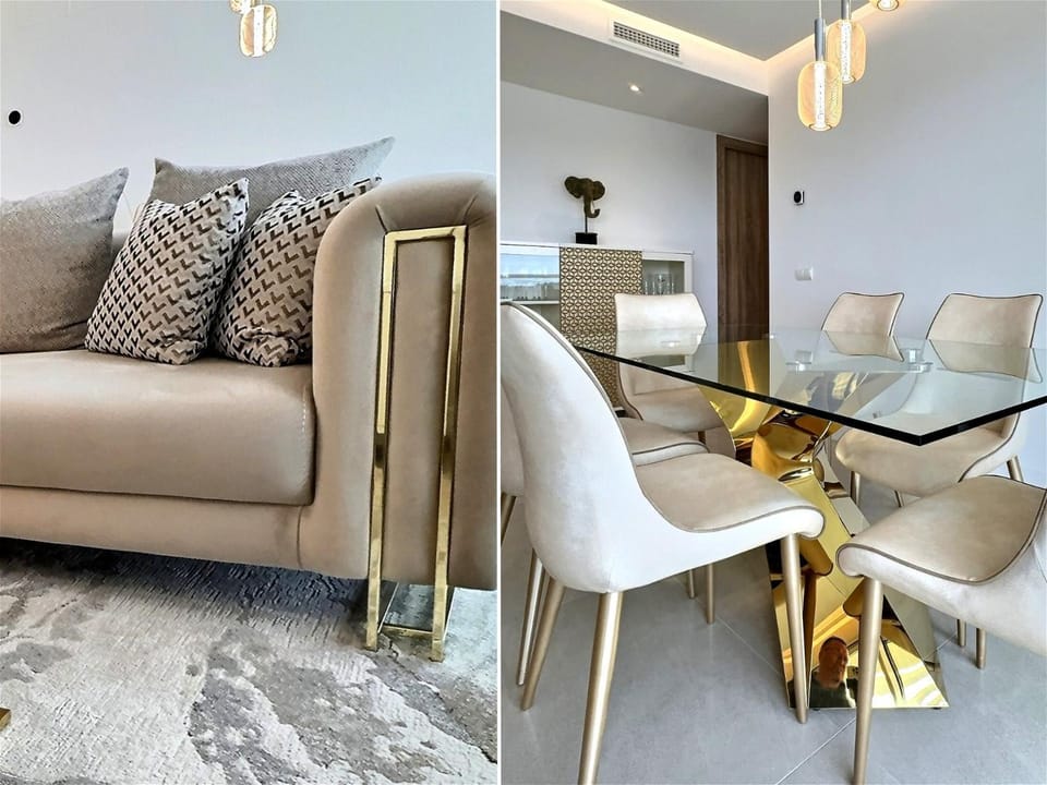 Living room, Seating area, Dining area
