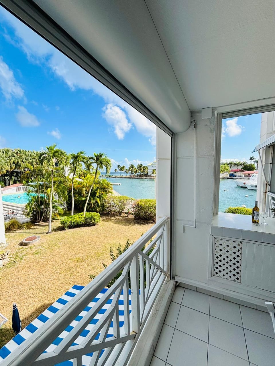 Patio, Day, View (from property/room), Balcony/Terrace, Sea view, Swimming pool