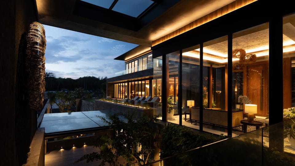 Night, Garden, View (from property/room), Garden view