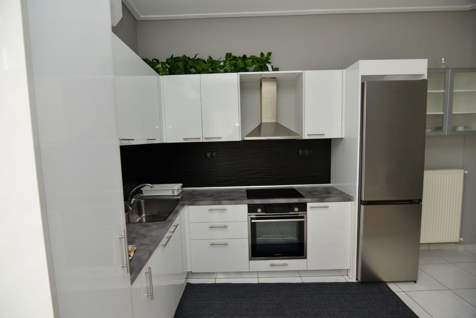 Kitchen or kitchenette, minibar, stove