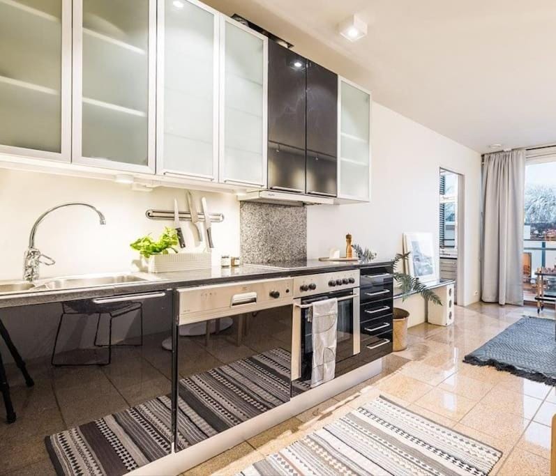 Kitchen or kitchenette, Dining area, dishwasher, stove