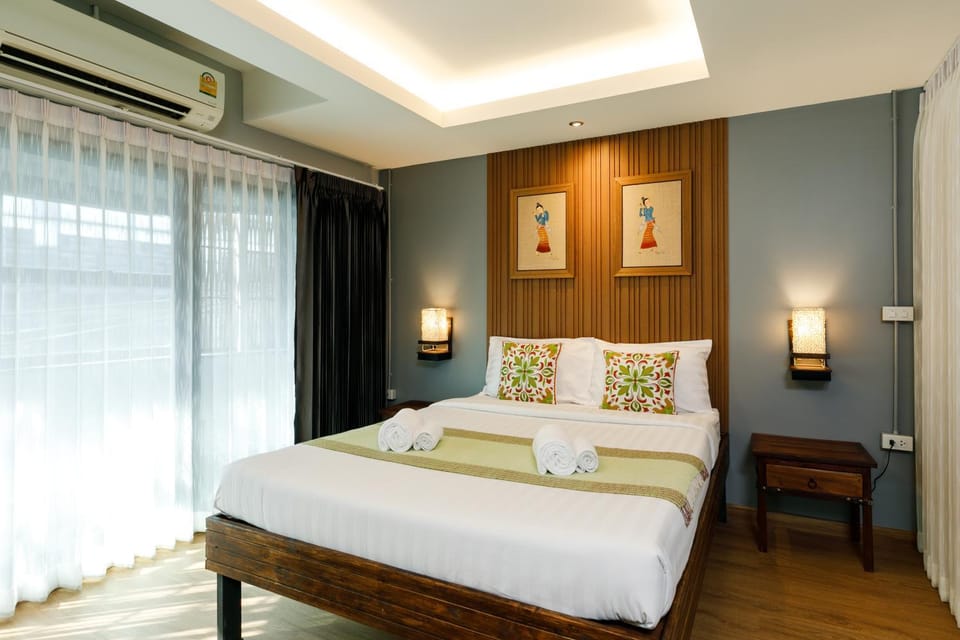 Bed, Bedroom, air conditioner
