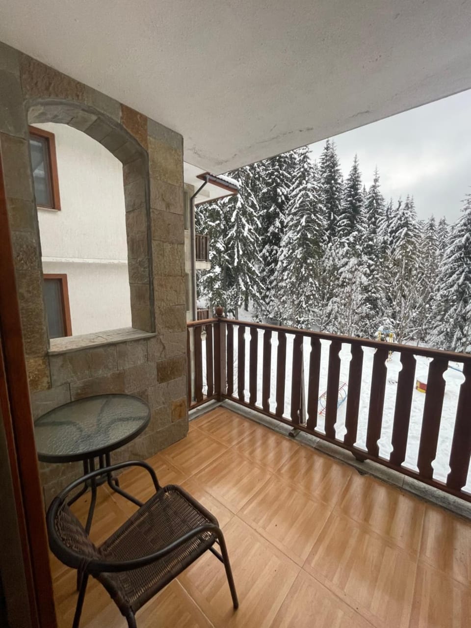 Day, Winter, View (from property/room), Balcony/Terrace, Mountain view