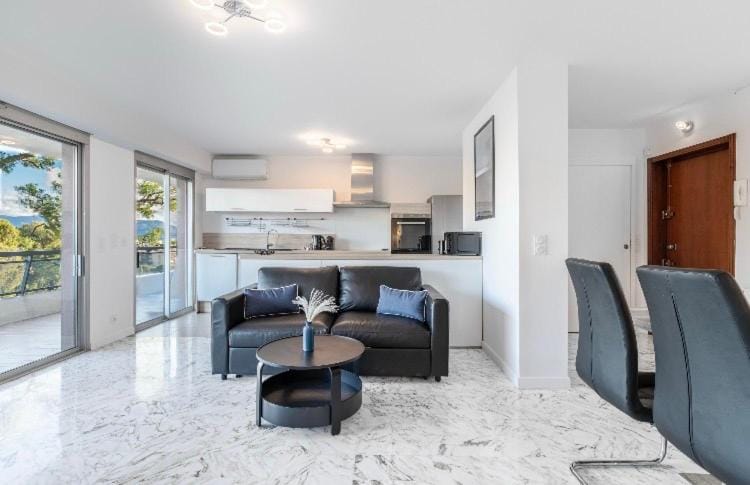 Nice Sea View Apartment Pool Terrace Parking Air Conditioning 4Sleeps Apartment in Nice