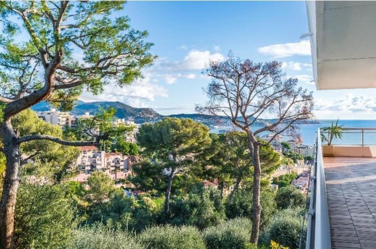 Nice Sea View Apartment Pool Terrace Parking Air Conditioning 4Sleeps Apartment in Nice