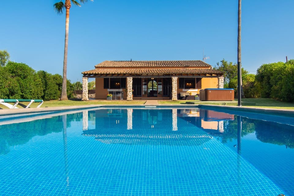 Property building, Living room, Swimming pool