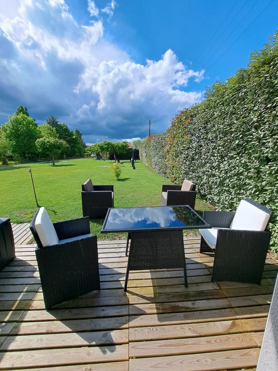 Patio, Garden, Seating area, Garden view