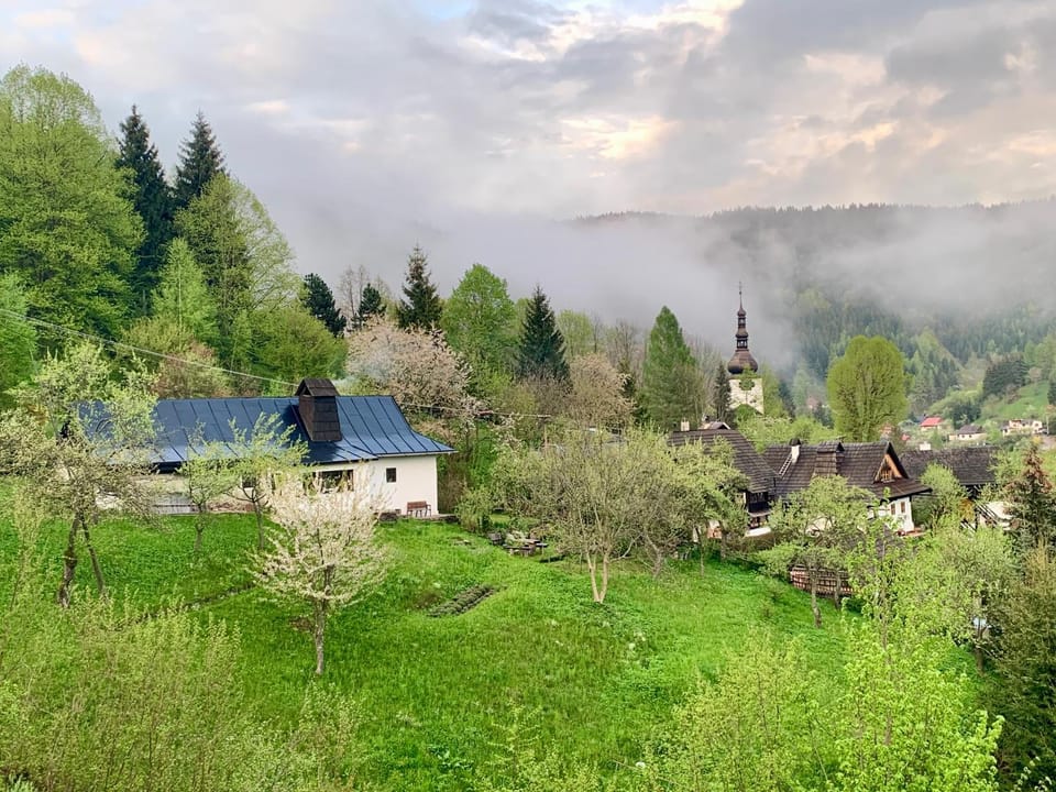Property building, Spring, Mountain view