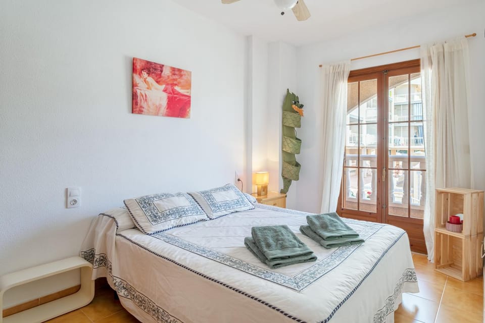 Property building, Living room, Bedroom