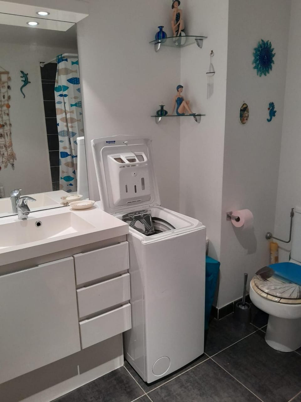 Bathroom, washing machine