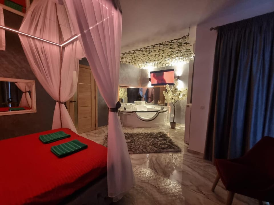 DeLuxe Jacuzzi & Baldaquin Studio Apartment in Bucharest