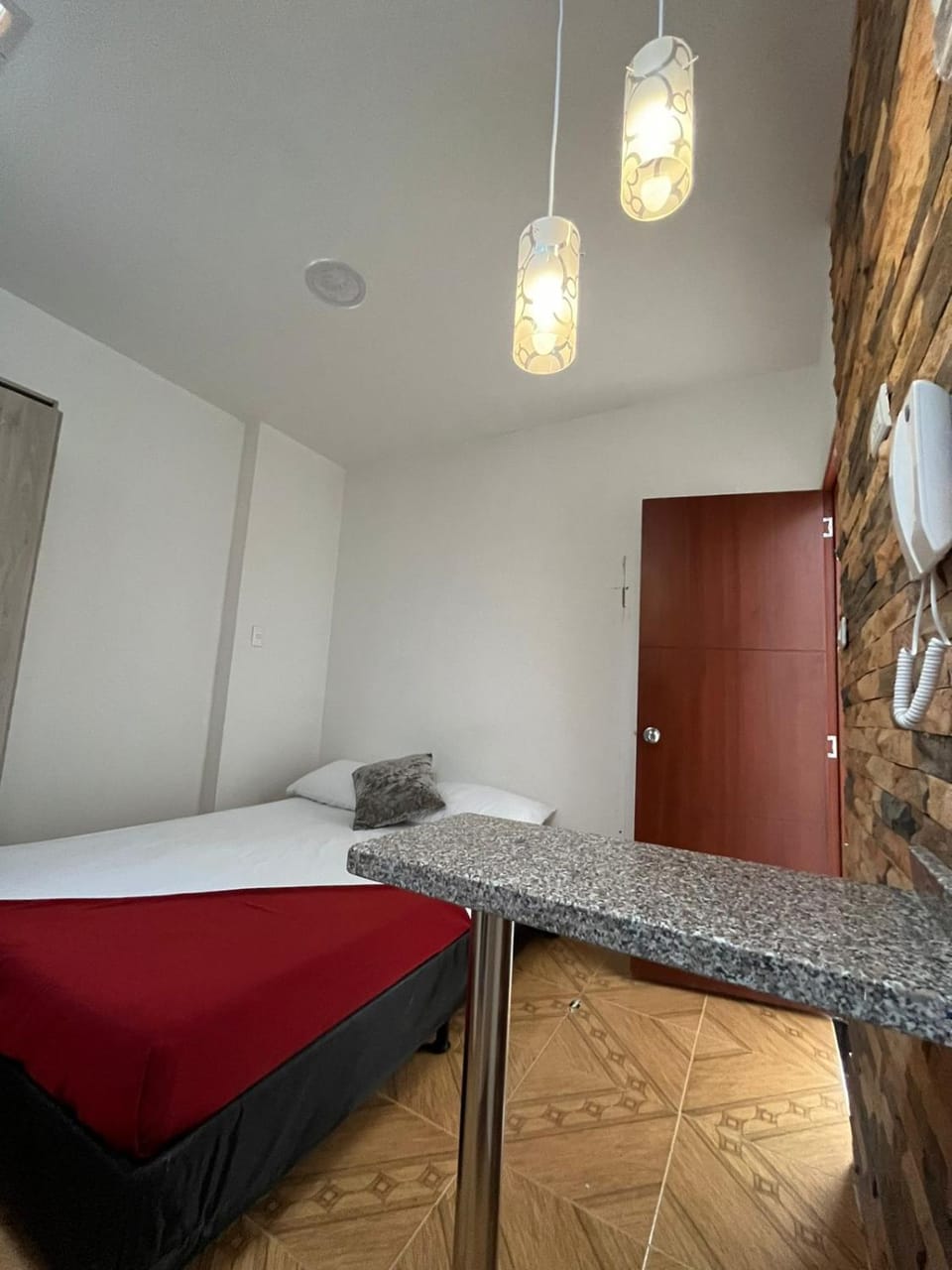 Bed, Photo of the whole room, Decorative detail, Bedroom
